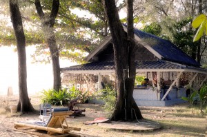 Massagestugan utanför vår bungalow