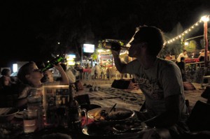 Oskar och Pappa sveper en kall