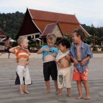 Max, Oskar Edvin och Abbe