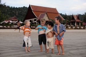 Max, Oskar Edvin och Abbe