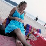 Pillan väntar på middagen