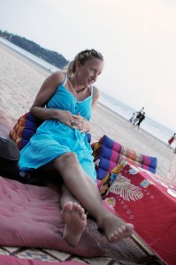 Pillan väntar på middagen