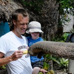 Martin och Max matar dumbo