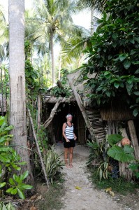 Pillan framför toaletterna. Nytt porslin!