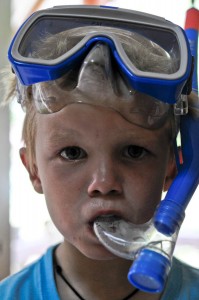 Oskars nya cyklop med snorkel