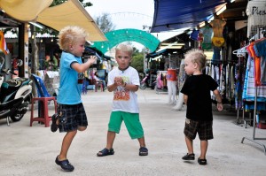 Oskar, Alvin och Max i Saladan